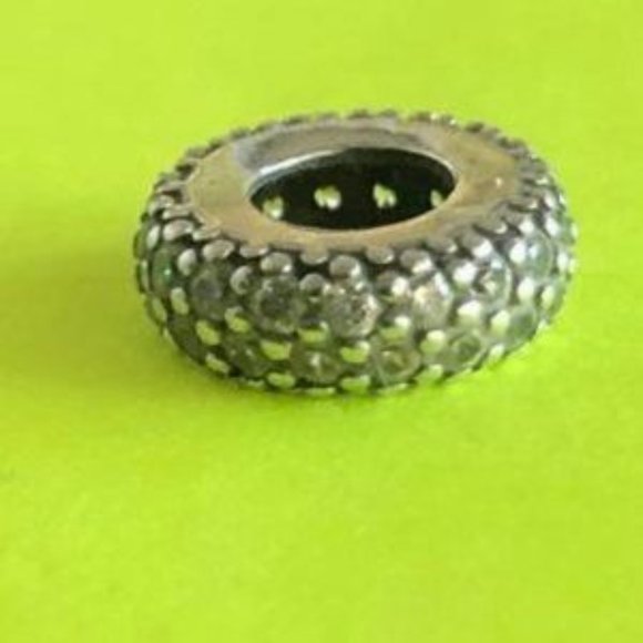 Pandora Dangle W/ Stiletto, Dress, Lipstick, Clear CZ & Enamel - Picture 4 of 4